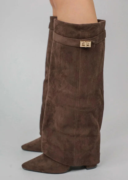 Lavista Suede knee high boots - Brown