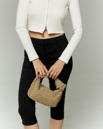 Silva Suede Bag Mini - Beige