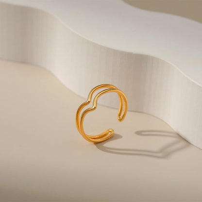 Twin Wave Ring