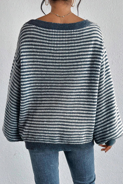 Eva™ Cozy Striped Knit Sweater