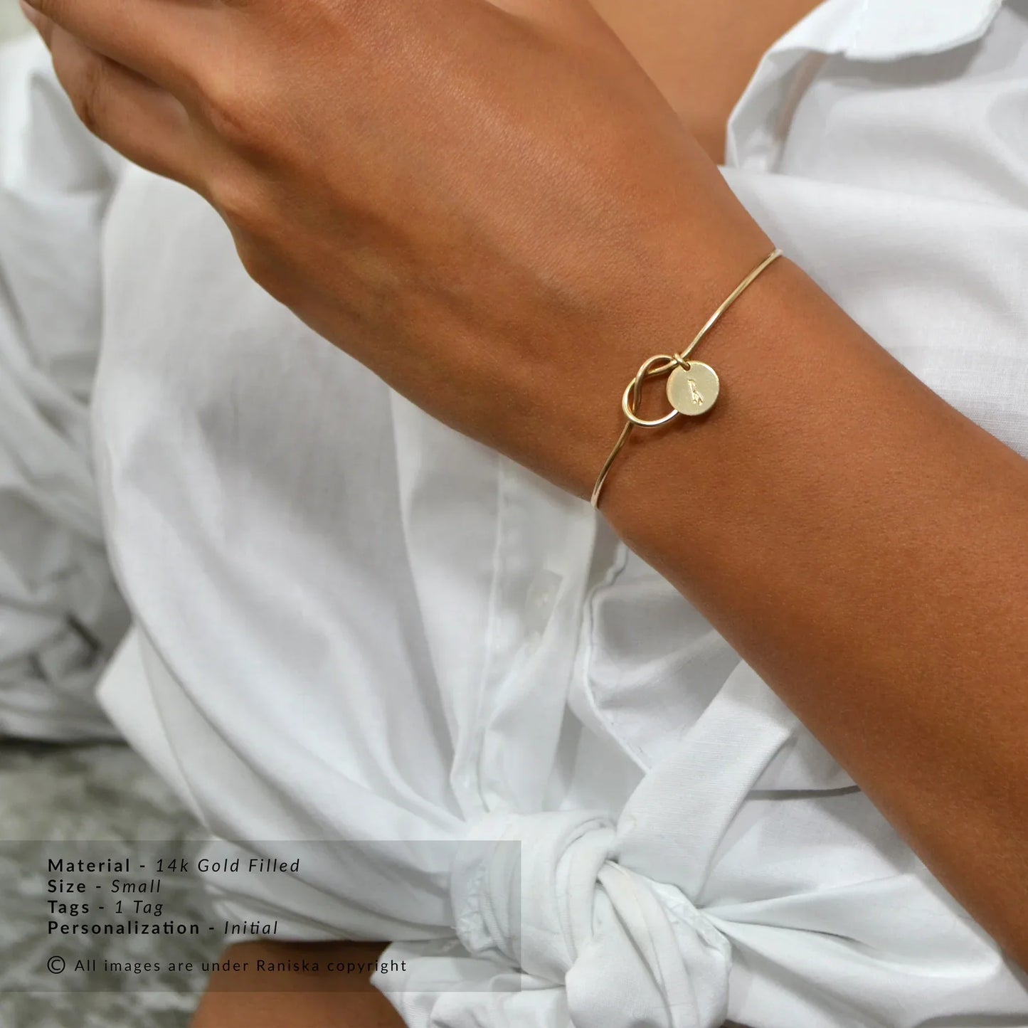 Belle Initial Bangle