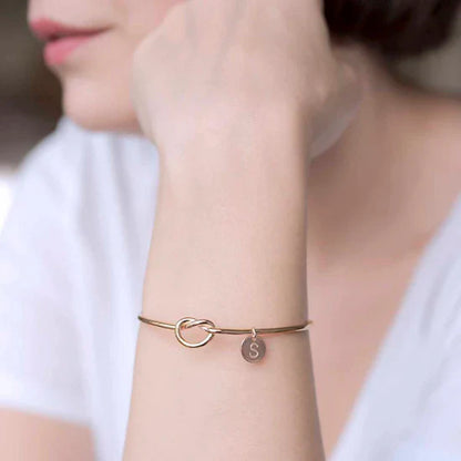 Belle Initial Bangle