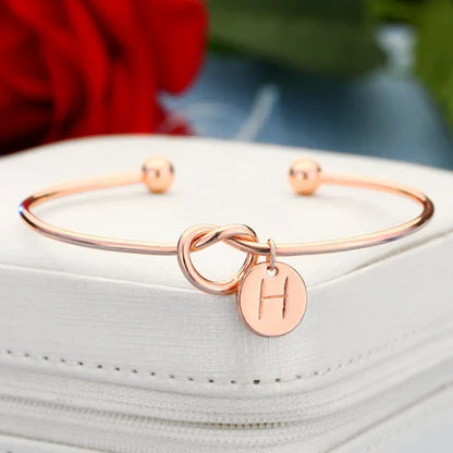 Belle Initial Bangle