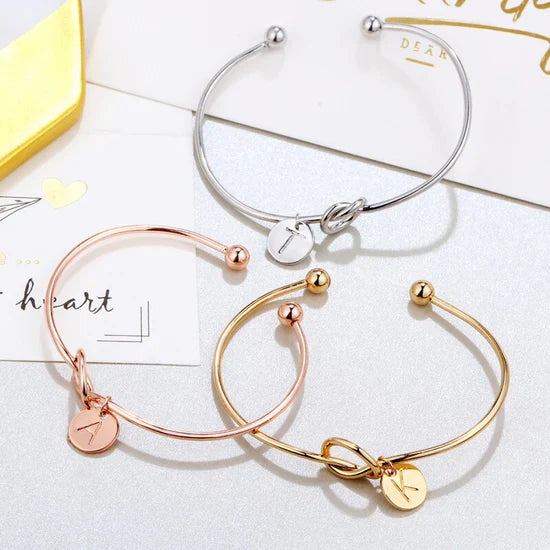 Belle Initial Bangle