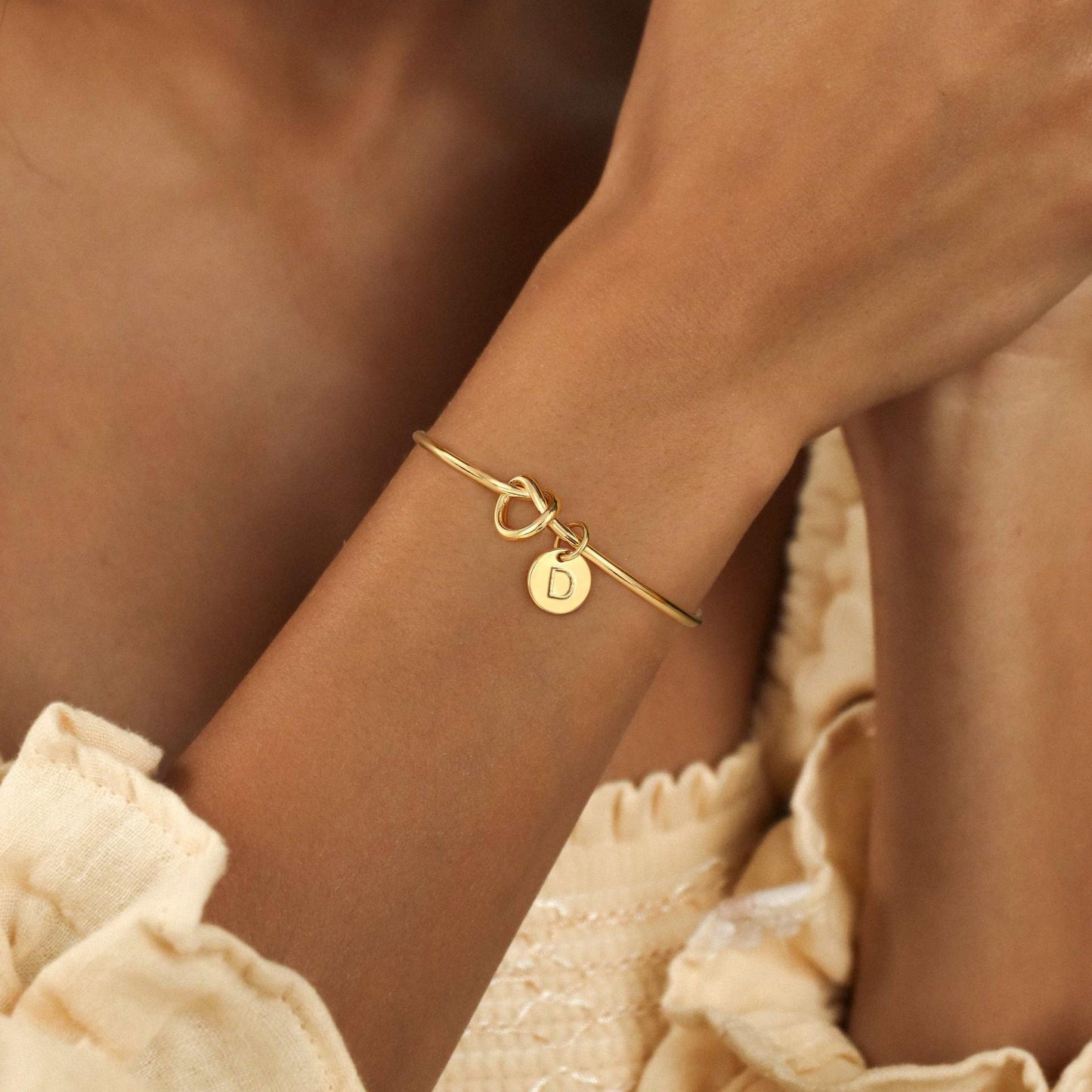 Belle Initial Bangle