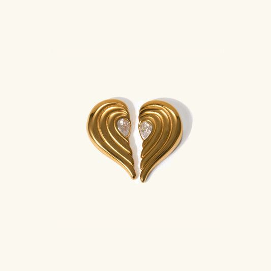 Brenda Heart Earrings