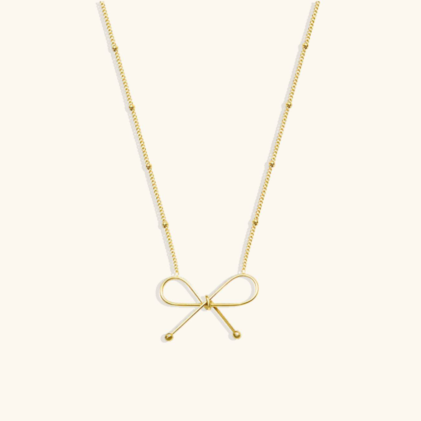 Dainty Bow Necklace