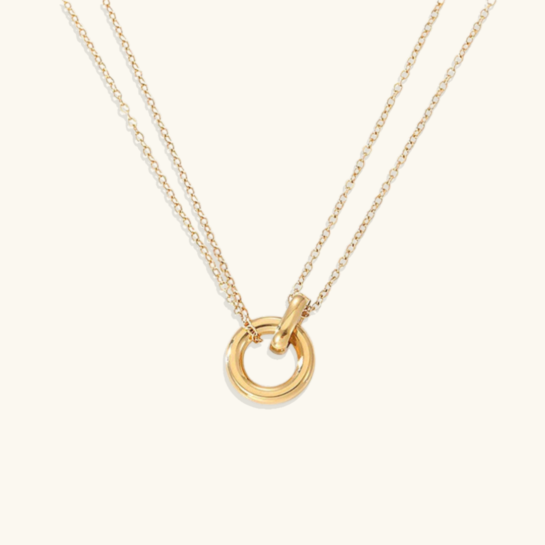 Dual Chain Ring Necklace