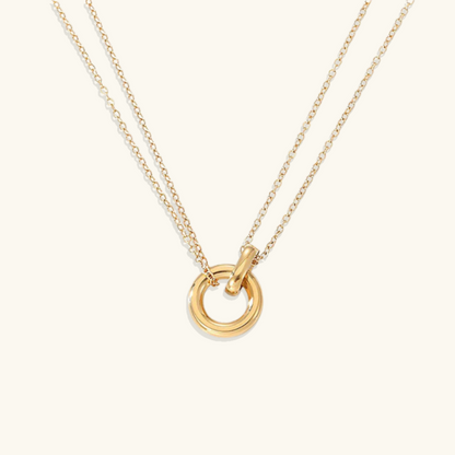 Dual Chain Ring Necklace