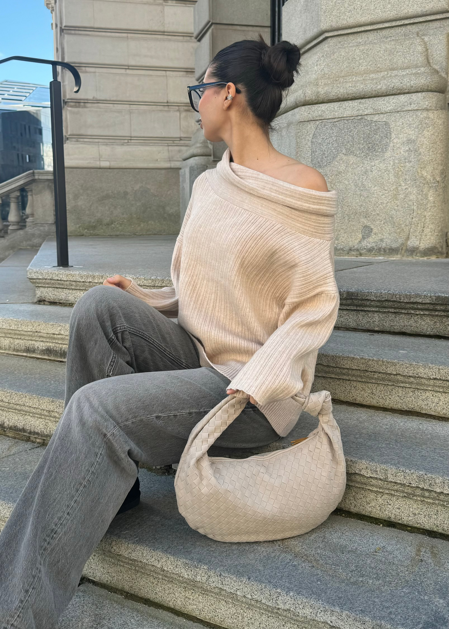 Silva Suede Bag - Light Beige