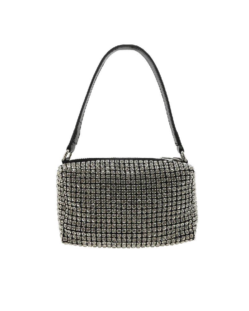 Sia - Silver Diamante Bag