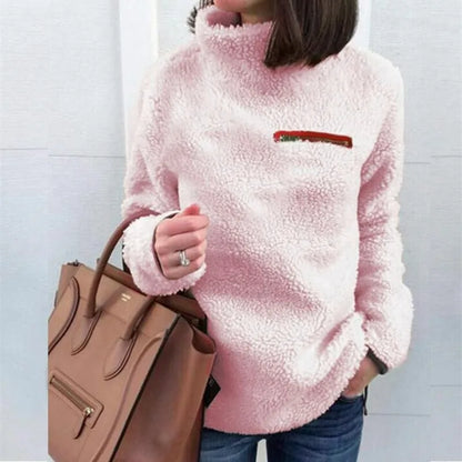 Fluffy Faux Fur Pullover Sweater