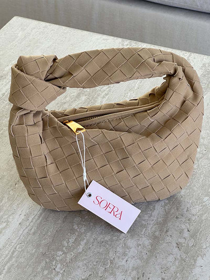 Woven Bag mini suede