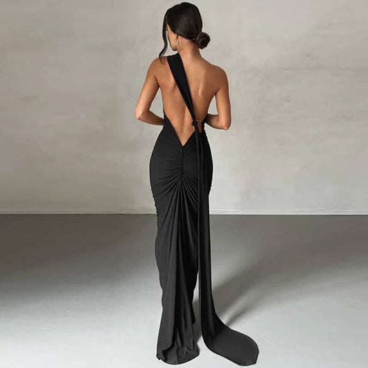 Event Ready Shoulder Maxi Dress