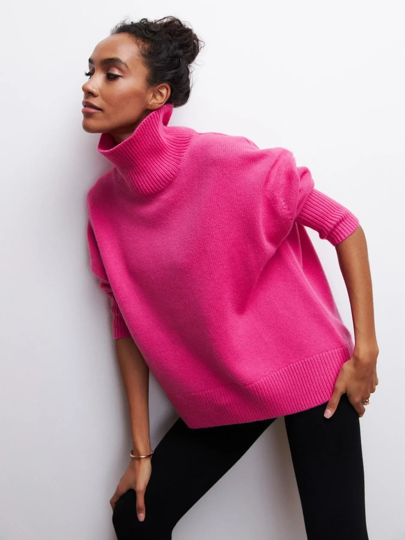 Avery™ - Relaxed Turtleneck Knit Sweater