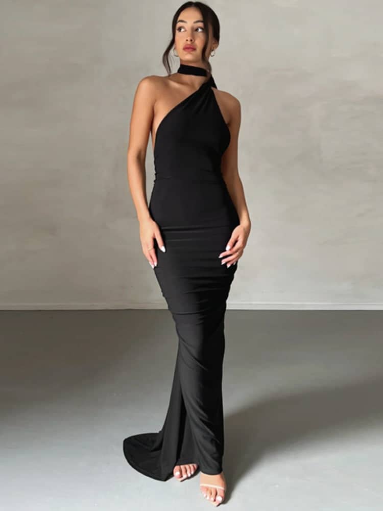 Event Ready Shoulder Maxi Dress