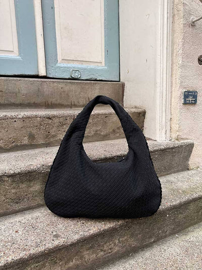 Suede Woven Bag XL