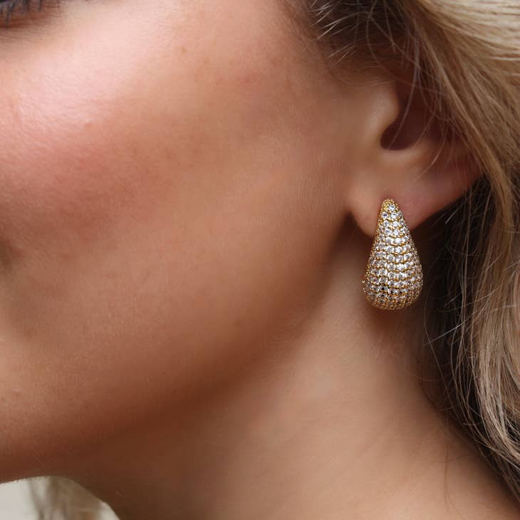 Diamond Teardrop Earrings