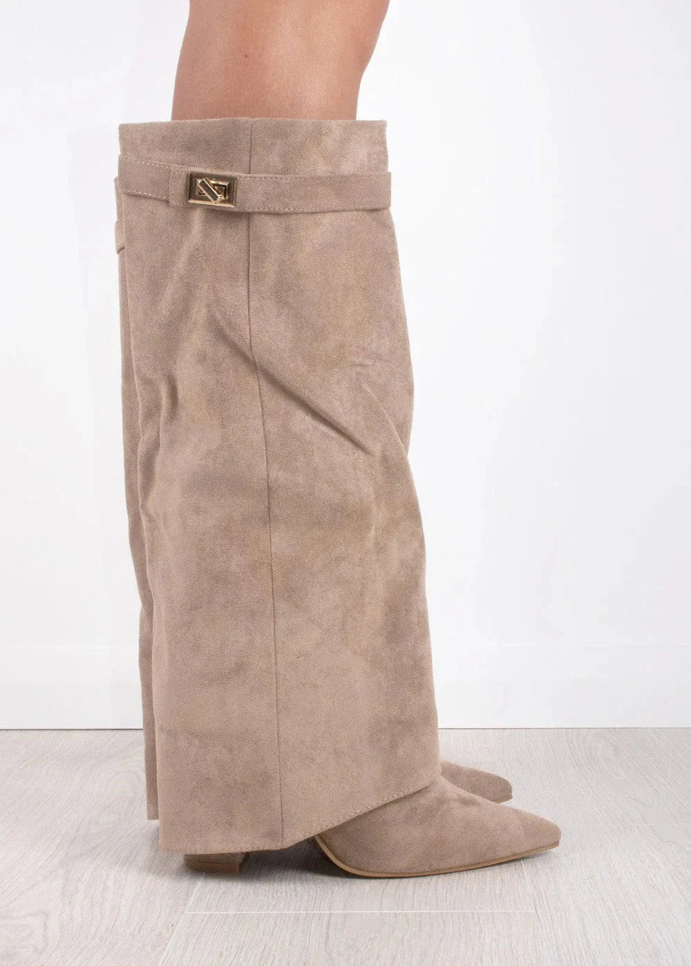 Lavista Suede knee high boots - Beige