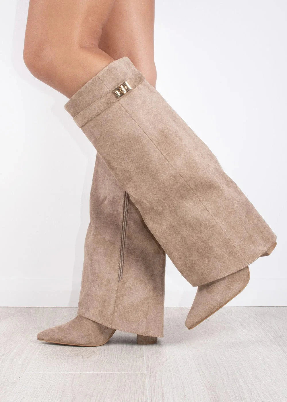 Lavista Suede knee high boots - Beige