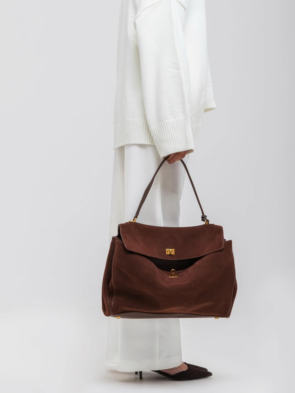 Célia Suede Bag - Mocha