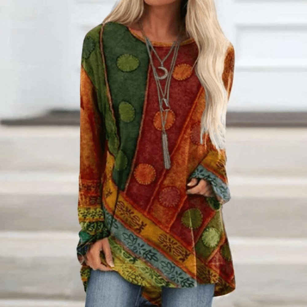 Boho Patchwork Tunic