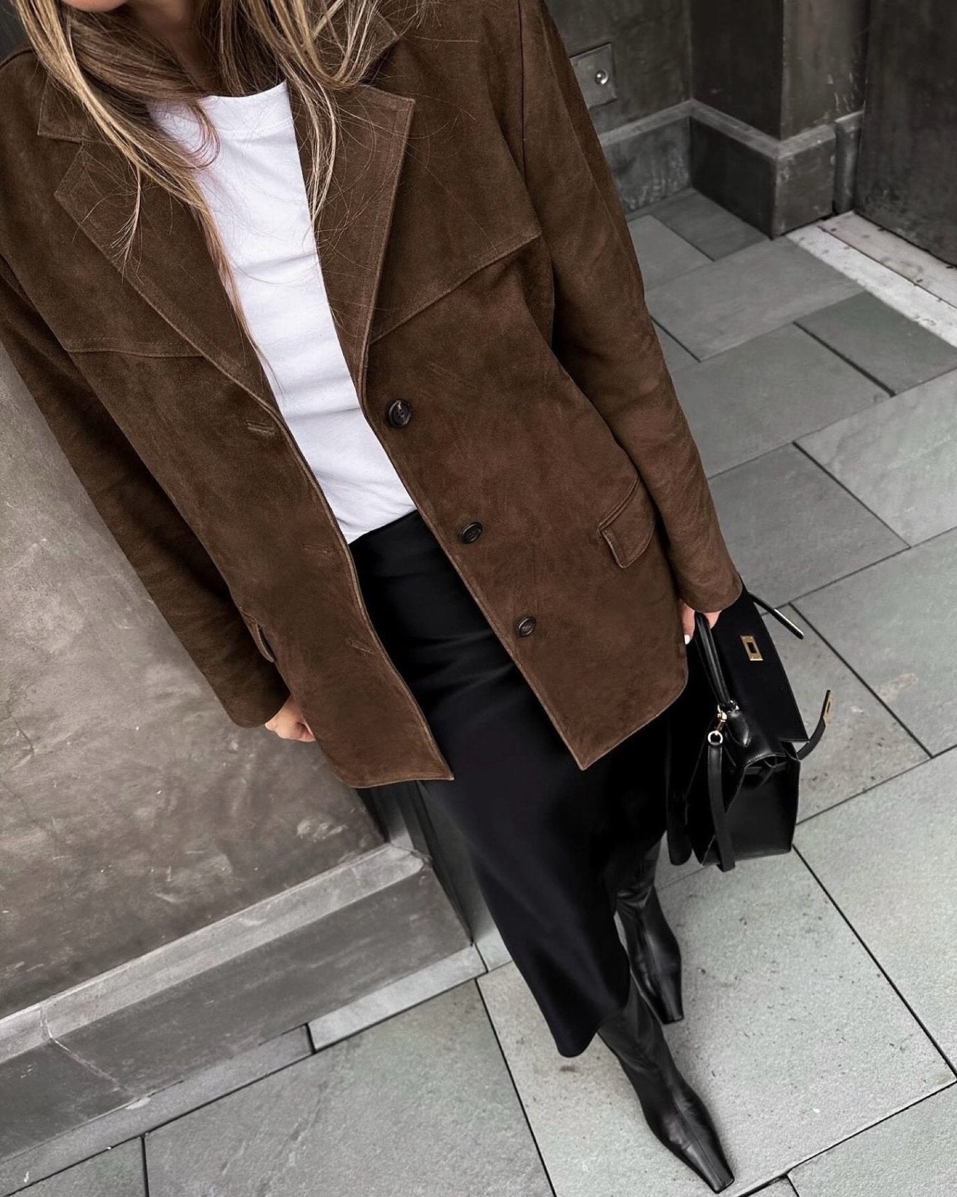 Women's Brown Suede Jacket - Classic Leather Suede