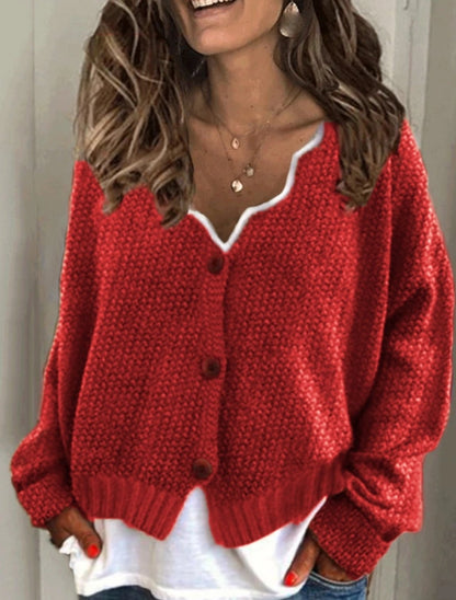 Button-Up Knit Cardigan