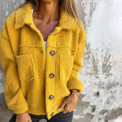 Buttoned Sherpa Jacket