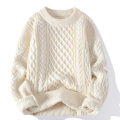 Cable Knit Crewneck Sweater