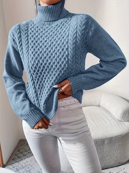 Cable Knit Turtleneck