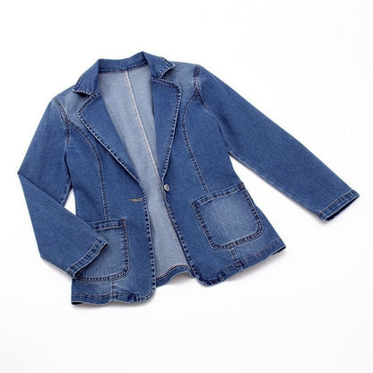 Casual Denim Blazer