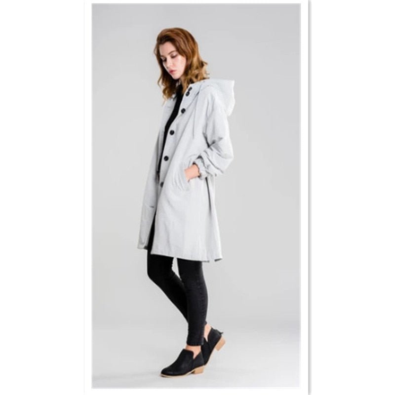 Casual Hooded Overcoat