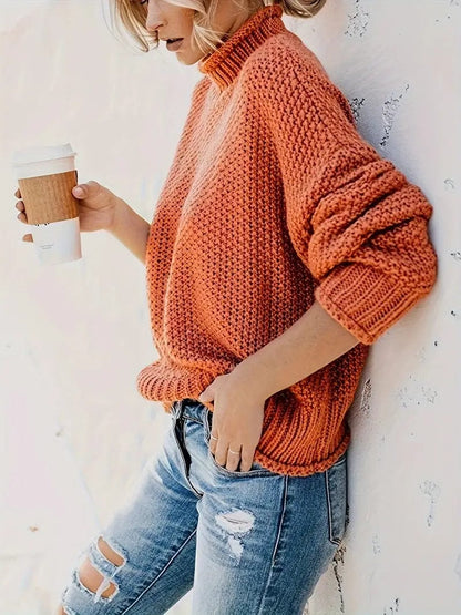 Chunky Knit Turtleneck Sweater