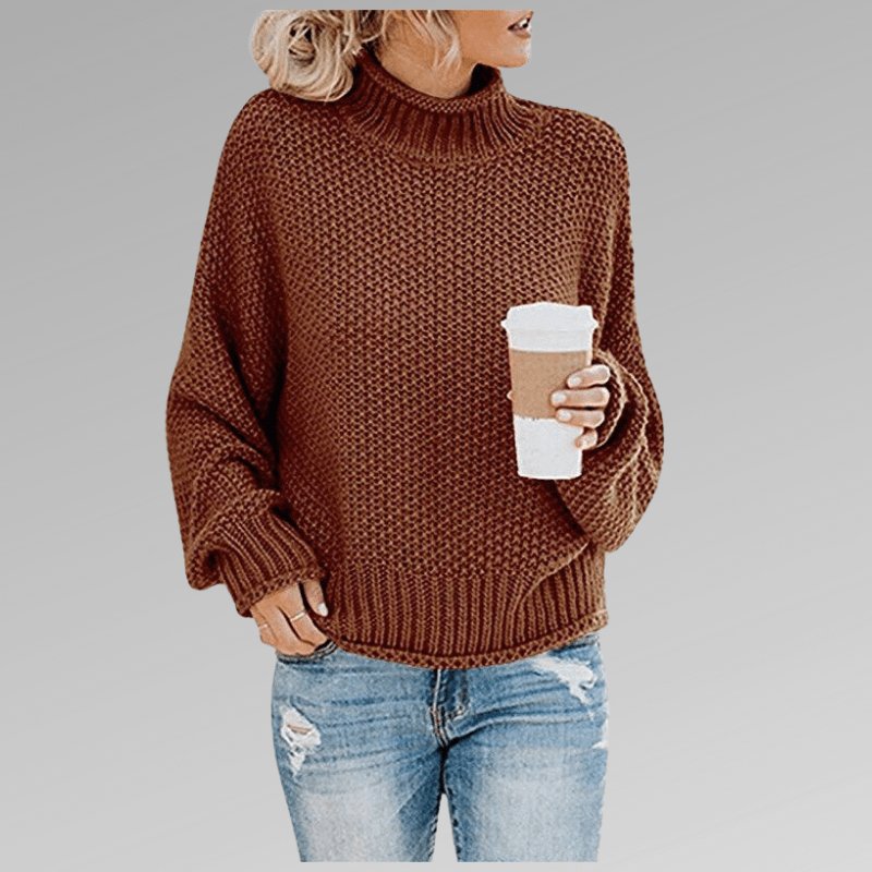 Chunky Knit Turtleneck Sweater