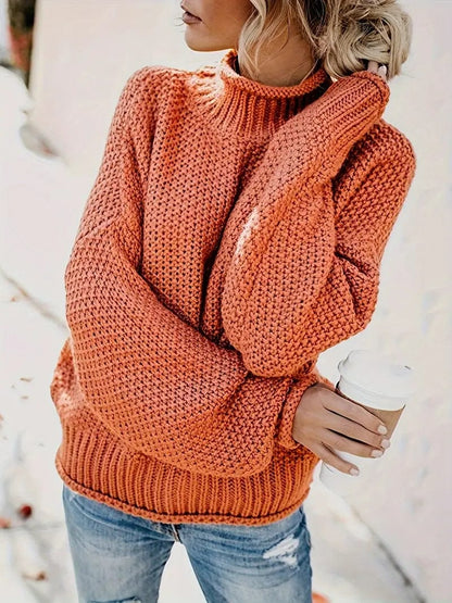 Chunky Knit Turtleneck Sweater