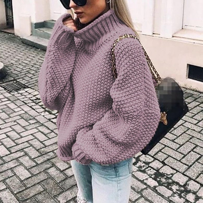 Chunky Knit Turtleneck Sweater