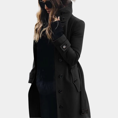 Classic Buttoned Overcoat