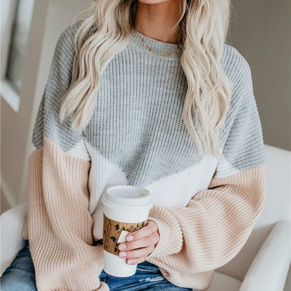 Color Block Knit Sweater