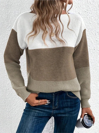 Colorblock Knit Sweater