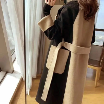 Colorblock Long Coat