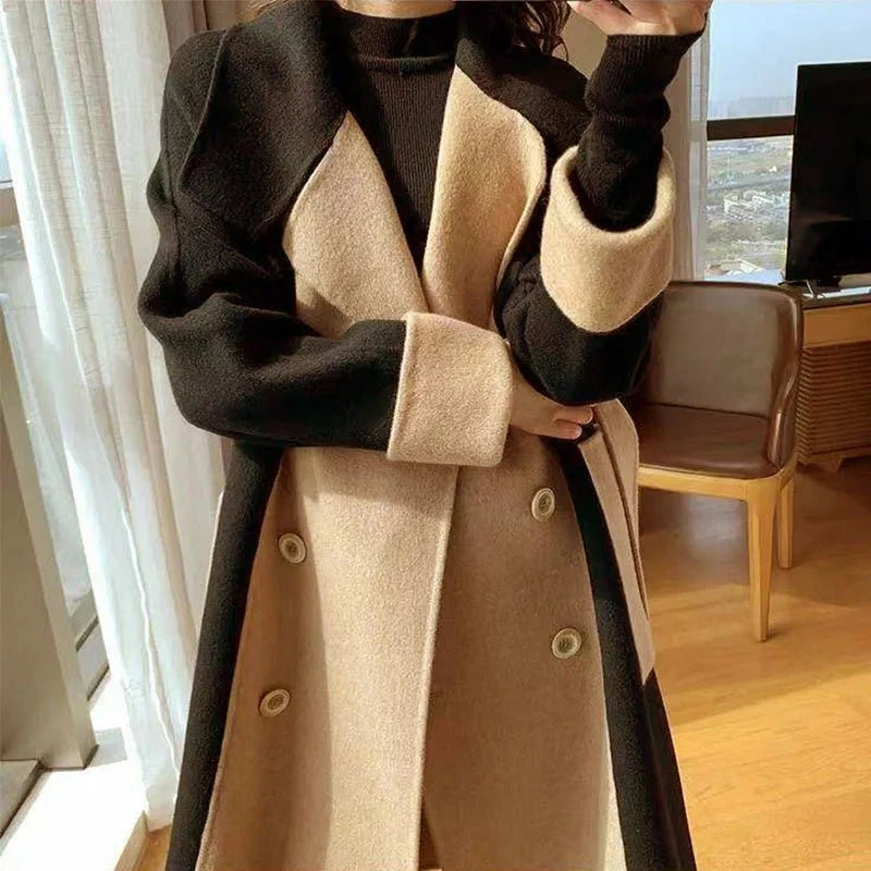 Colorblock Long Coat