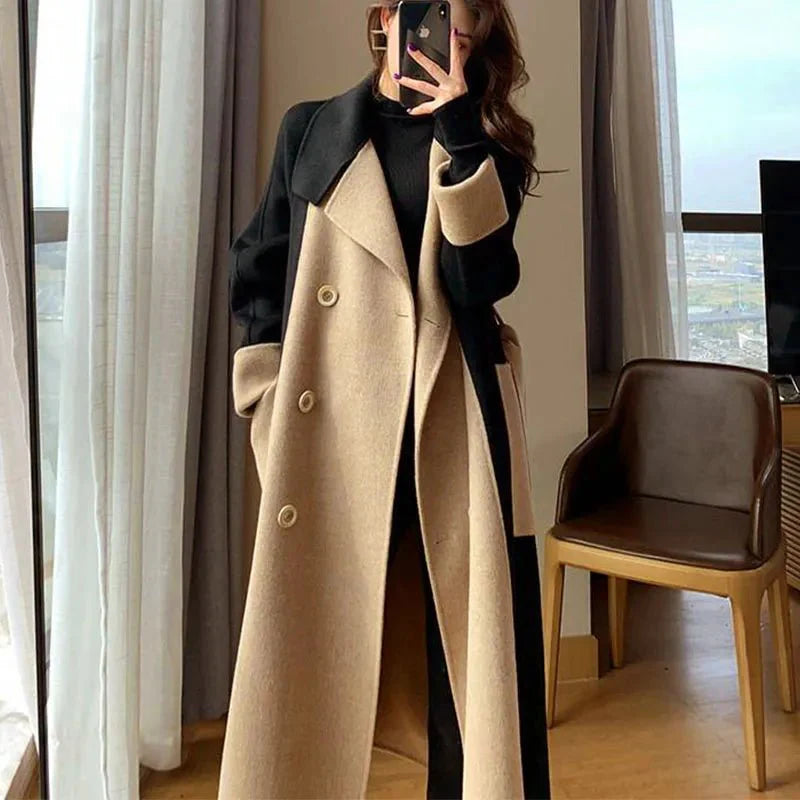 Colorblock Long Coat