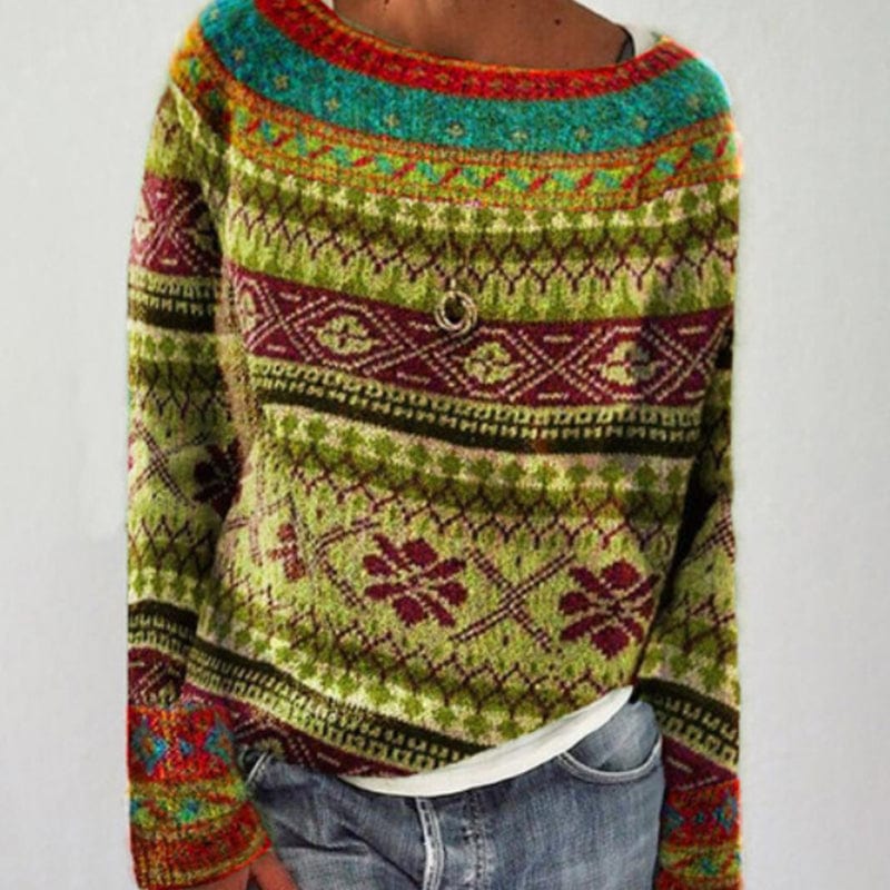 Colorful Fair Isle Sweater