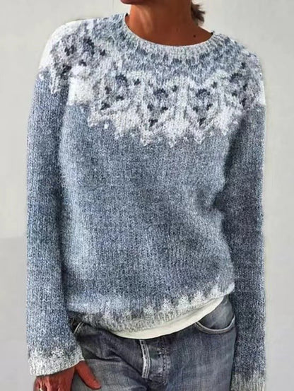 Colorful Nordic Knit Sweater – Cozy and Stylish Fair Isle Pullover