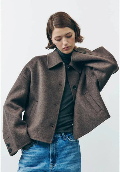 Cropped Wool Jacket