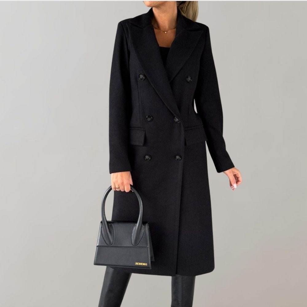 Double-Breasted Elegant Overcoat