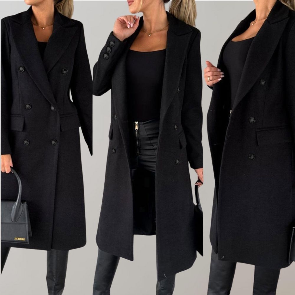 Double-Breasted Elegant Overcoat