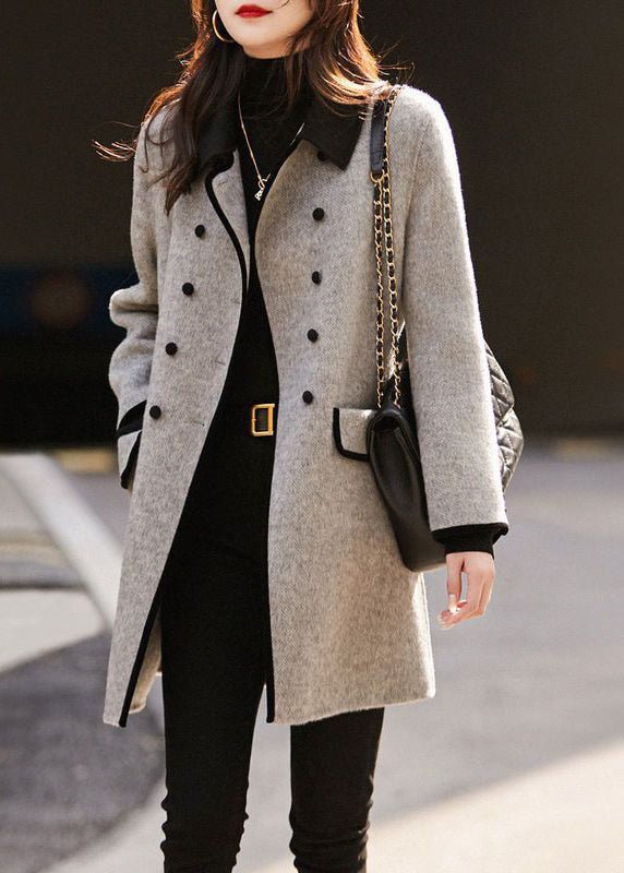 Double-Breasted Wool Coat