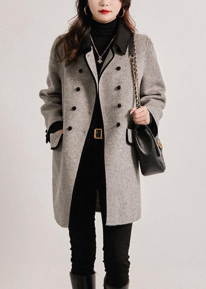 Double-Breasted Wool Coat